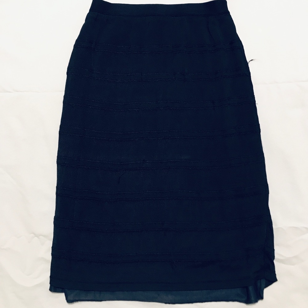 Rodier Blue Ruffled Skirt - Picture 2 of 7